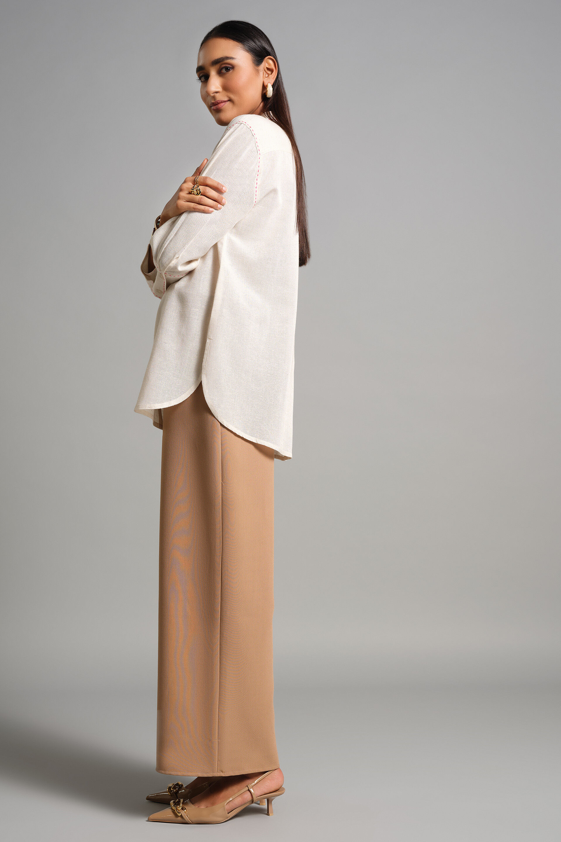 Nelsa Natural Shirt, Natural, image 4